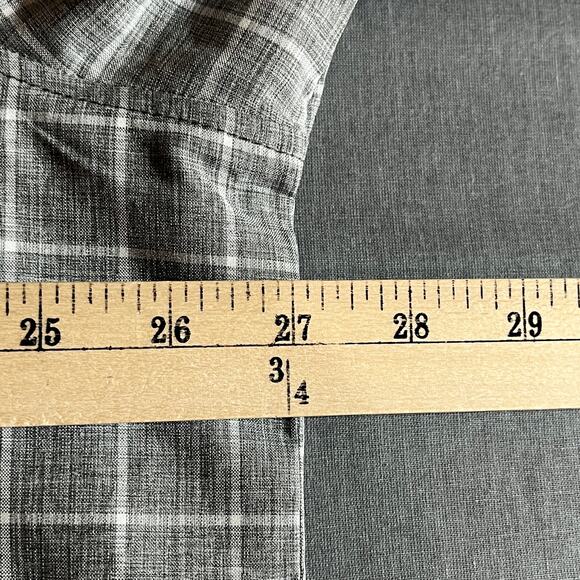 Orvis Shirt Mens Size 2XL Gray Checkered Short Sleeve Button Up Outdoor Casual‎ - Picture 10 of 10